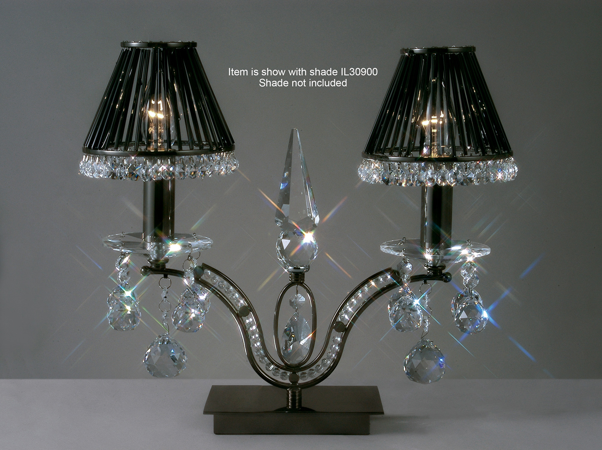 Tara Crystal Table Lamps Diyas Armed Table Lamps